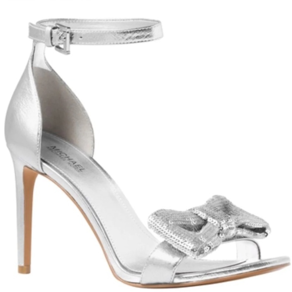 Michael Kors Paris Metallic Heel Sandals